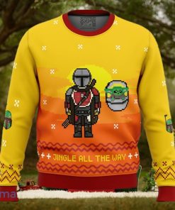 Jingle All The Way Mandalorian Ugly Christmas Sweater