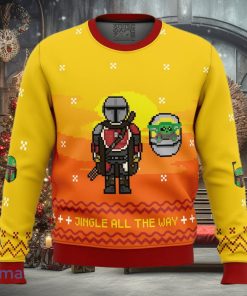 Jingle All The Way Mandalorian Ugly Christmas Sweater