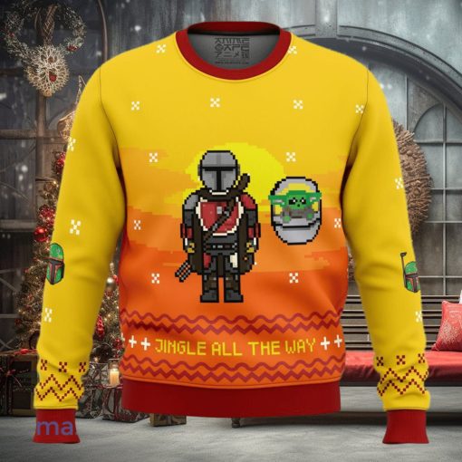 Jingle All The Way Mandalorian Ugly Christmas Sweater