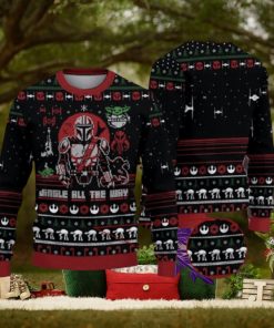Jingle All The Way Mandalorian Yoda Star Wars Ugly Christmas Sweater