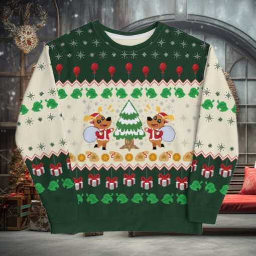 Jingle Animal Crossing Ugly Christmas Sweater