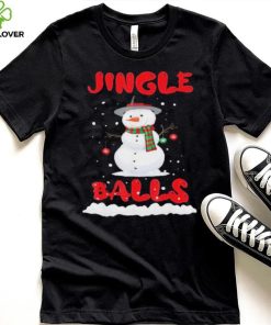 Jingle Balls Tinsel Tits Couple Christmas Snowman Shirt