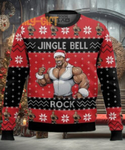 Jingle Bell Rock The Rock Ugly Christmas Sweater – Fun Holiday Sweater for Wrestling Fans