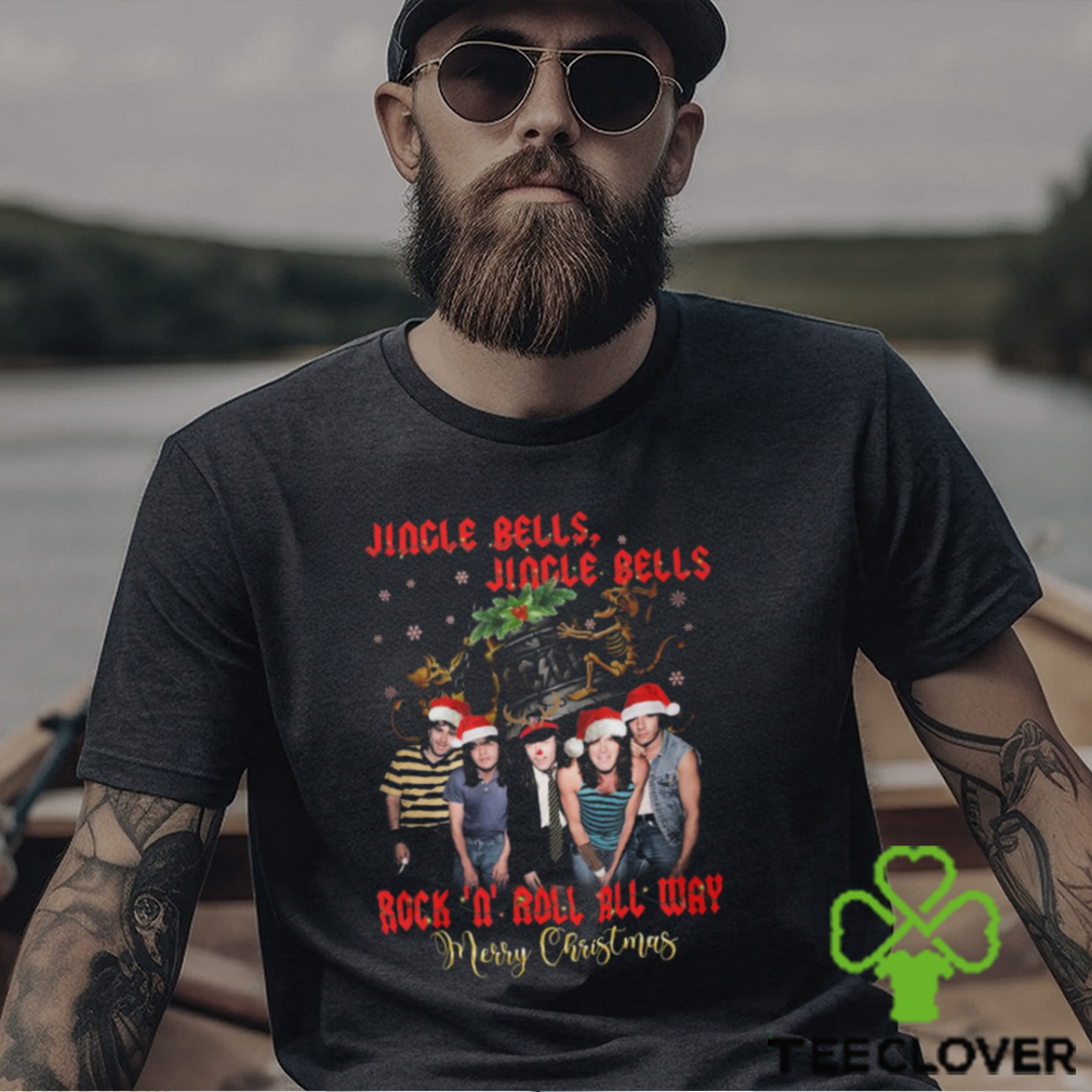 Jingle Bells Jingle Bells Rock ‘n’ Roll All Way Merry Christmas Unisex T Shirt Jingle Bells Jingle Bells Rock ‘n’ Roll All Way Merry Christmas Unisex T Shirt