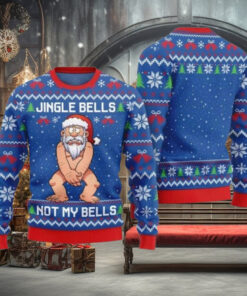 Jingle Bells Santa Naughty Christmas Sweater