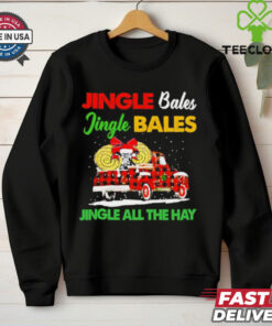 Jingle bales jingle bales jingle all the hay christmas shirt