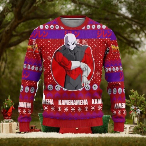 Jiren Anime Ugly Christmas Sweater 3D Gift For Men And Women Dragon Ball Z Xmas Gift