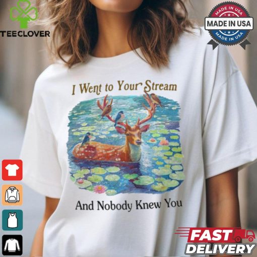 Jmcgg I Went To Your Stream And Nobody Knew You Tee shirt