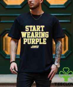 Jmu Start Wearing Purple t shirt