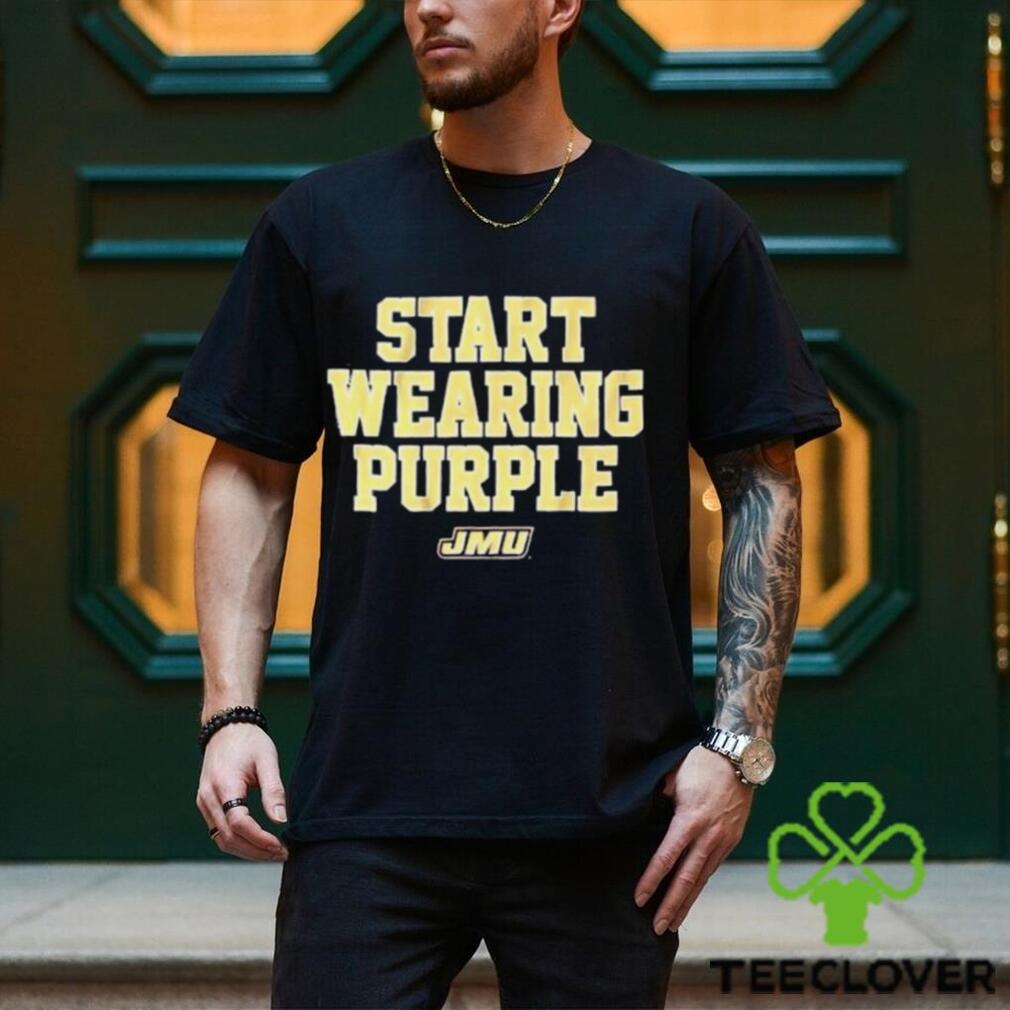 Jmu Start Wearing Purple t shirt Jmu Start Wearing Purple t shirt
