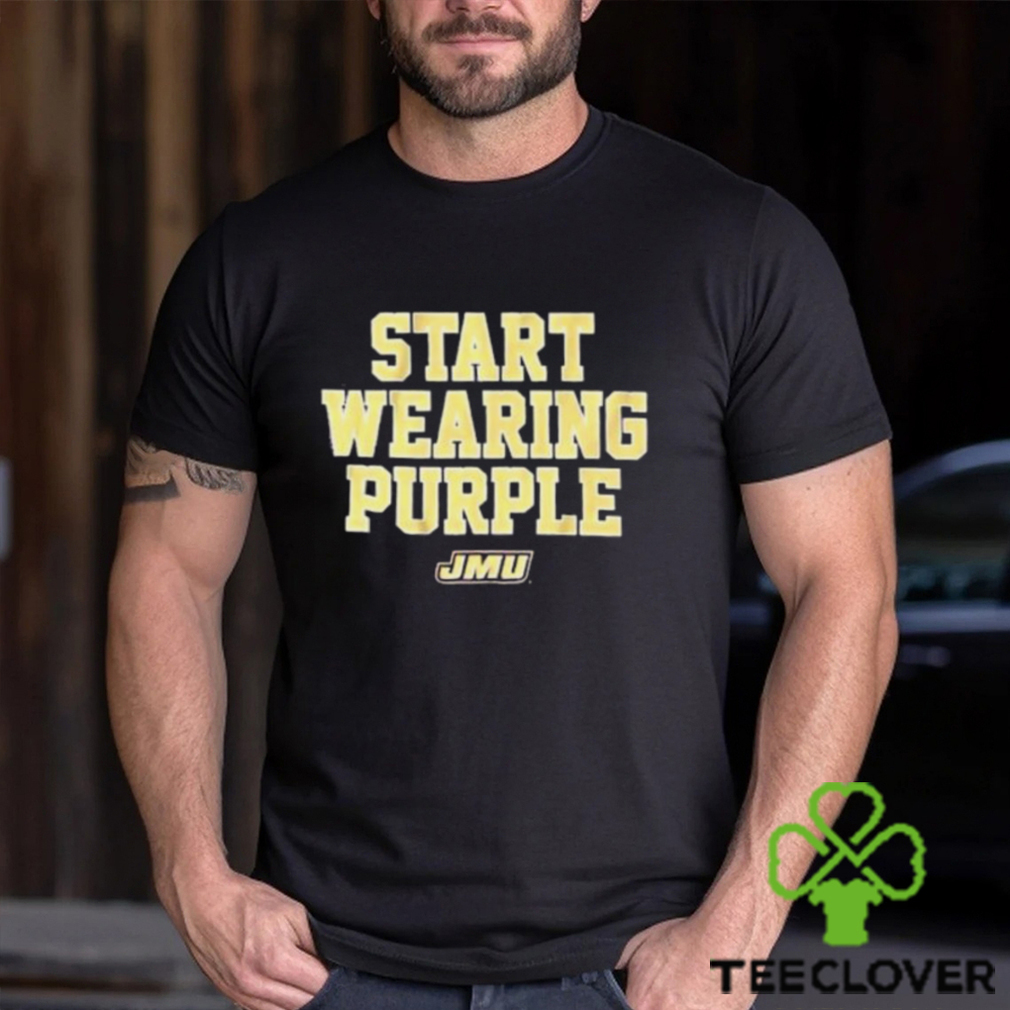 Jmu Start Wearing Purple t shirt Jmu Start Wearing Purple t shirt
