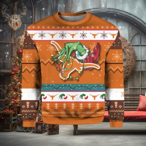 Longhorns Grnch Christmas Ugly Sweater