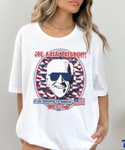 Joe Biden A Real President A Life Dedicated To America 2024 Shirt