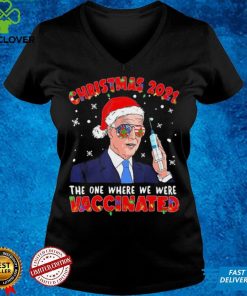 Joe Biden Christmas 2021 The One Where We Were Vaccinated Sweater Shirt