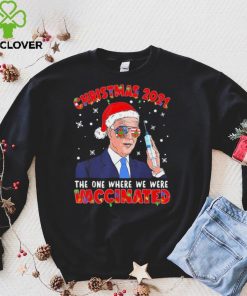 Joe Biden Christmas 2021 The One Where We Were Vaccinated Sweater Shirt