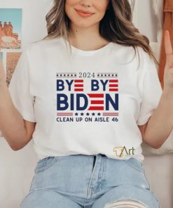 Joe Biden Drops Out Bye Bye Biden Clean Up On Aisle 46 Shirt