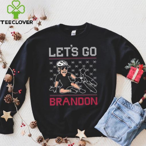 Joe Biden Falls Off Bike Let’s Go Brandon Christmas Ugly Shirt