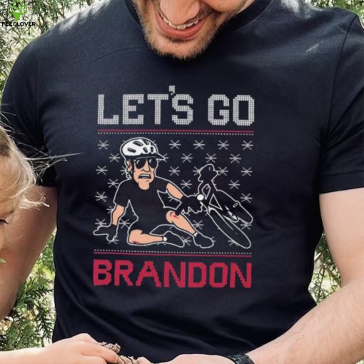 Joe Biden Falls Off Bike Let’s Go Brandon Christmas Ugly Shirt