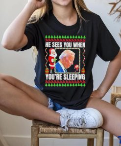 Joe Biden He Sees You when you’re sleeping christmas hoodie, sweater, longsleeve, shirt v-neck, t-shirt