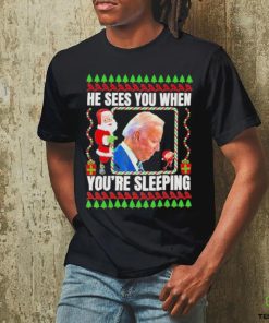 Joe Biden He Sees You when you’re sleeping christmas hoodie, sweater, longsleeve, shirt v-neck, t-shirt