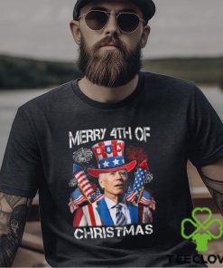 Joe Biden Merry 4Th Of Christmas 4Th Of July Firework Shirt