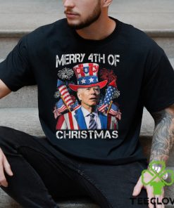 Joe Biden Merry 4Th Of Christmas 4Th Of July Firework Shirt