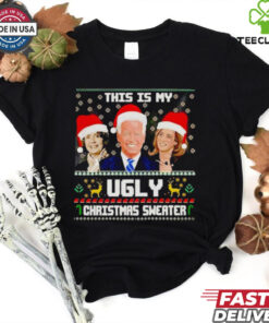 Joe Biden Nancy Pelosi Kamala Harris this is my ugly Christmas shirt