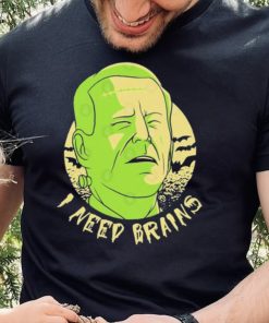 Joe Biden Zombie I Need Brains Halloween Shirt 2 Joe Biden Zombie I Need Brains Halloween Shirt
