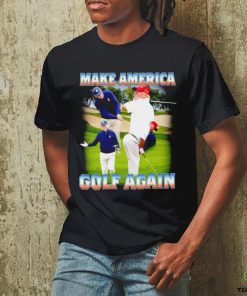 Joe Biden and Donald Trump golf Make America golf again shirt