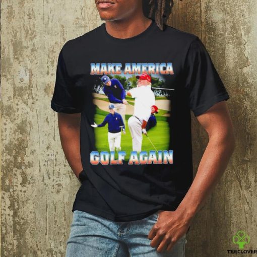 Joe Biden and Donald Trump golf Make America golf again shirt