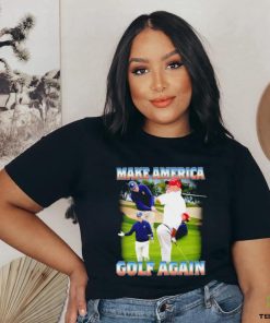 Joe Biden and Donald Trump golf Make America golf again shirt