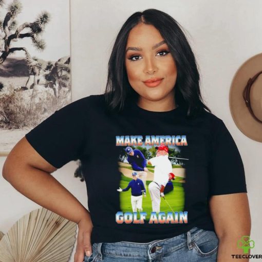 Joe Biden and Donald Trump golf Make America golf again shirt