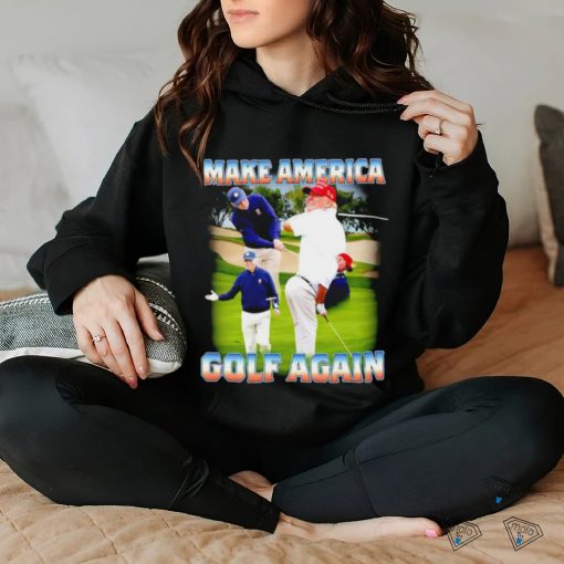Joe Biden and Donald Trump golf Make America golf again shirt
