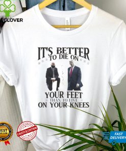 Joe Biden and Donald Trump it’s better to be on your feet than to live shirts