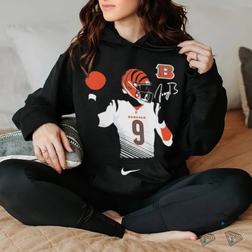 Joe Burrow Cincinnati Bengals 9 Nike signature hoodie, sweater, longsleeve, shirt v-neck, t-shirt