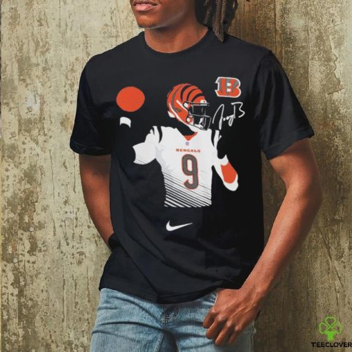 Joe Burrow Cincinnati Bengals 9 Nike signature hoodie, sweater, longsleeve, shirt v-neck, t-shirt