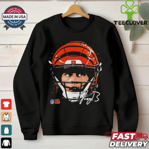 Joe Burrow Cincinnati Bengals NFL football big face signature graphic shirt