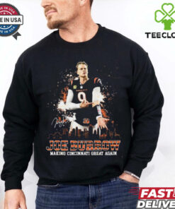 Joe Burrow Making Cincinnati Great Again Skyline Signature Shirt