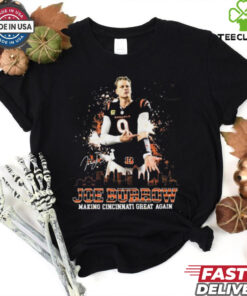Joe Burrow Making Cincinnati Great Again Skyline Signature Shirt