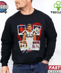 Joe Burrow heart Cincinnati Bengals football retro shirt