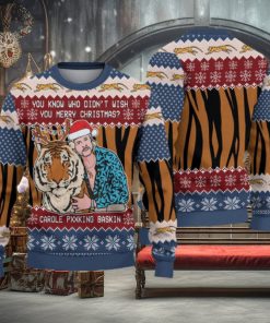 Joe Exotic Tiger King Christmas Gift For Holiday Tiger King What 3D Ugly Christmas Sweater