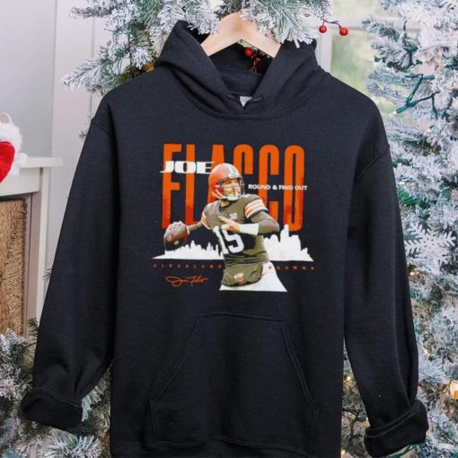 Joe Flacco Cleveland Browns round and find out hoodie, sweater, longsleeve, shirt v-neck, t-shirt