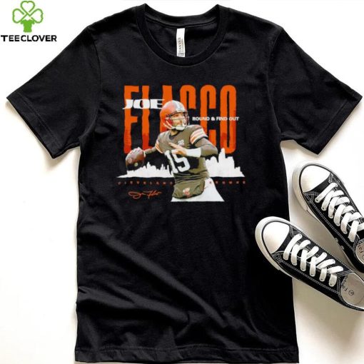 Joe Flacco Cleveland Browns round and find out hoodie, sweater, longsleeve, shirt v-neck, t-shirt