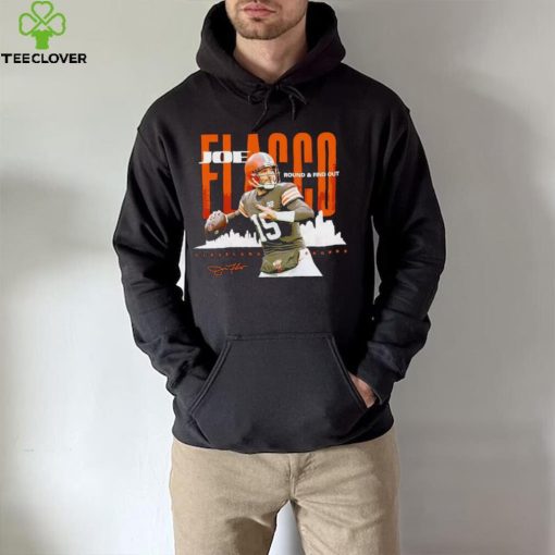 Joe Flacco Cleveland Browns round and find out hoodie, sweater, longsleeve, shirt v-neck, t-shirt