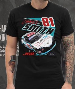 Joe Gibbs Racing Team Collection Black Chandler Smith Quick Tie Car T Shirt