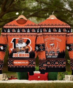 Joe Mixon Cincinnati Bengals Do Not Mess With Bengals Fan NFL Christmas Ugly Sweater