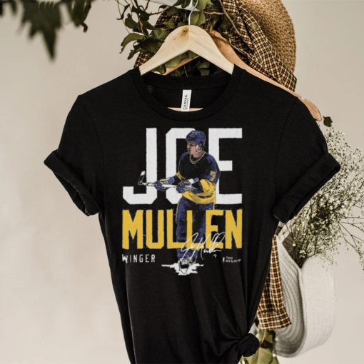 Joe Mullen St. Louis Blue Winger Signature Shirt