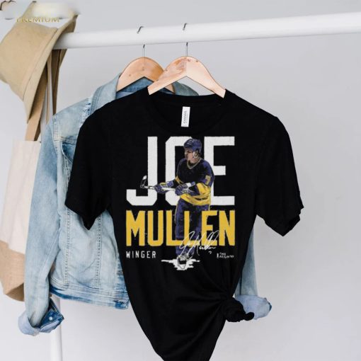 Joe Mullen St. Louis Blue Winger Signature Shirt