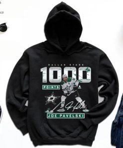 Joe Pavelski Dallas Stars 1,000 Career Points Signature Shirt 1 Joe Pavelski Dallas Stars 1,000 Career Points Signature Shirt