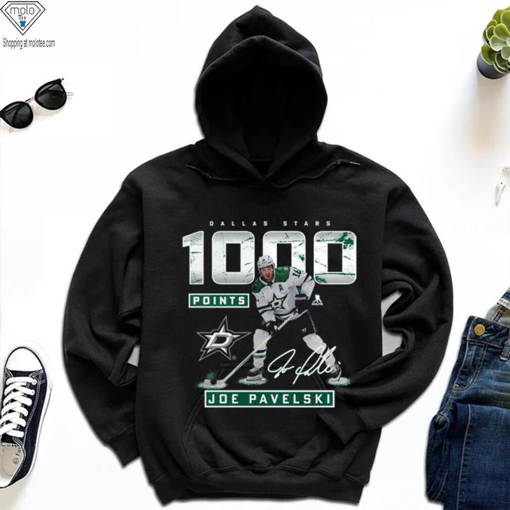 Joe Pavelski Dallas Stars 1,000 Career Points Signature Shirt Joe Pavelski Dallas Stars 1,000 Career Points Signature Shirt
